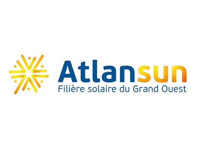 Logo Atlansun — énergie solaire, client Bérengère Vito